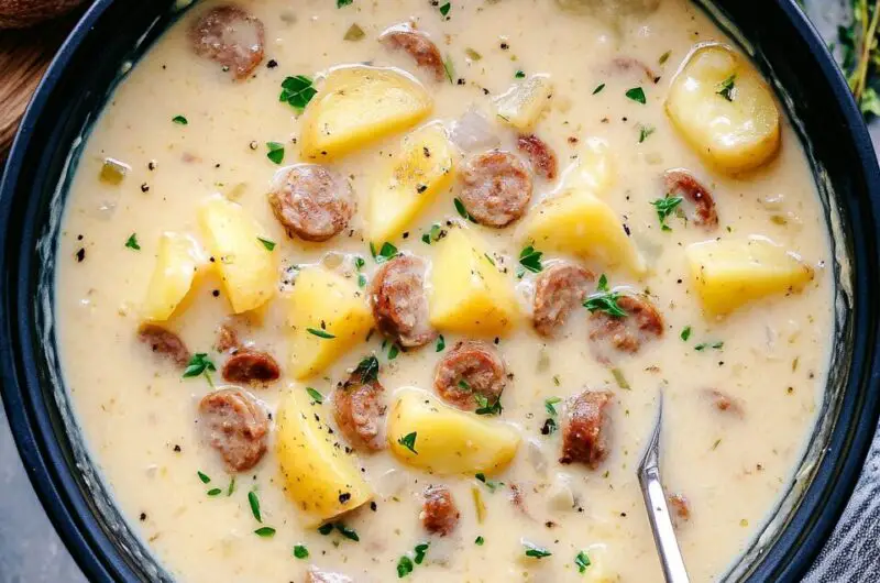 Slow Cooker Creamy Sausage and Potato Soup