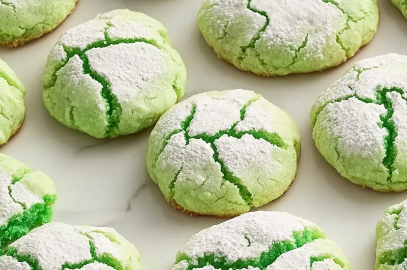 St. Patrick's Day Crinkle Cookies