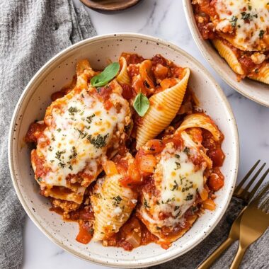 Slow Cooker Stuffed Shells