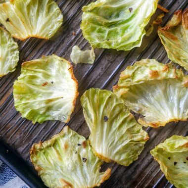 Baked Crispy Cabbage Chips