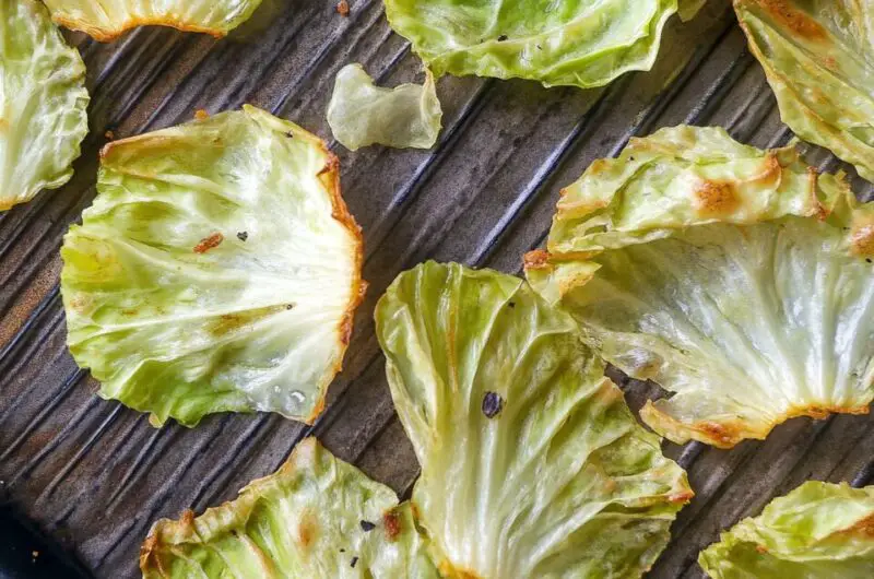 Baked Crispy Cabbage Chips