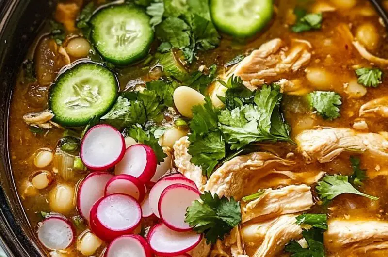 Slow Cooker Chicken Posole