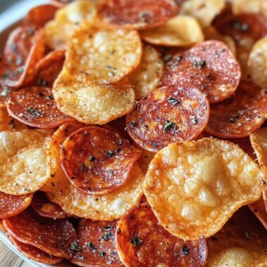 Mini Pepperoni Cheese Chips