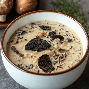 Wild Rice and Morel Mushroom Soup