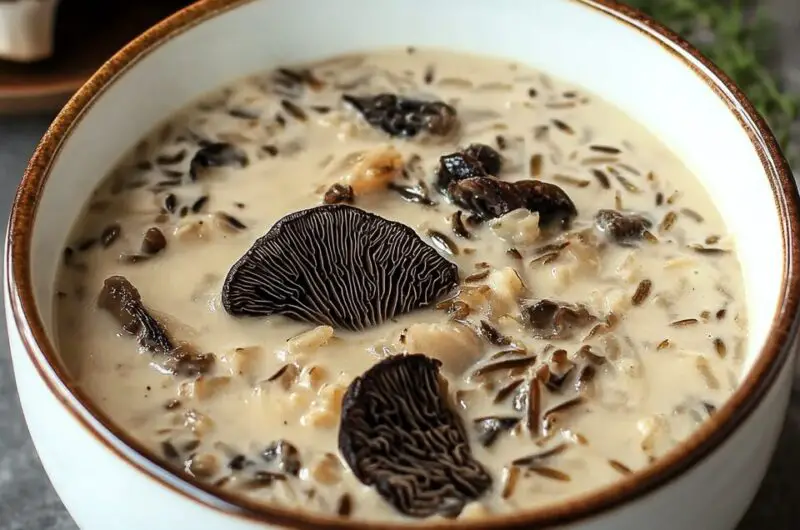 Wild Rice and Morel Mushroom Soup