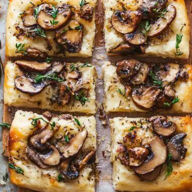 Crispy Mushroom Focaccia