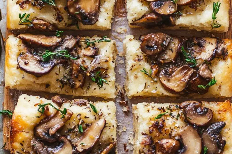 Crispy Mushroom Focaccia