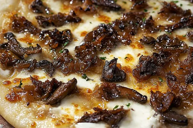 Morel Mushroom and Caramelized Onion Pizza