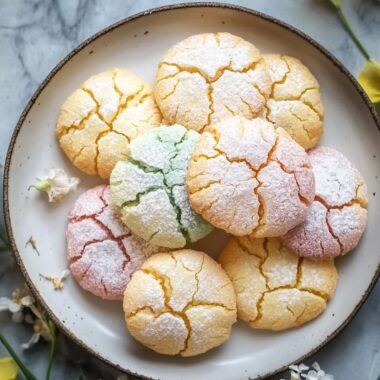 Springtime Crinkle Cookies