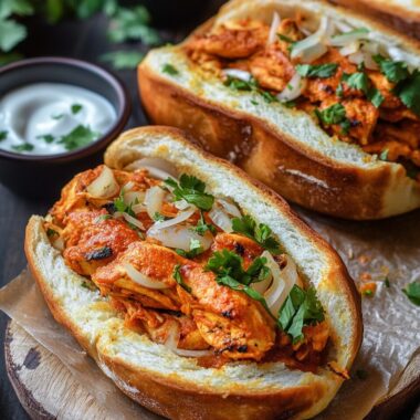 Tandoori Chicken Stuffed Bread