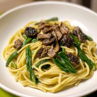 Wild Ramp and Morel Pasta