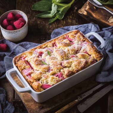 Rhubarb Breakfast Cake 2 Rhubarb Breakfast Cake