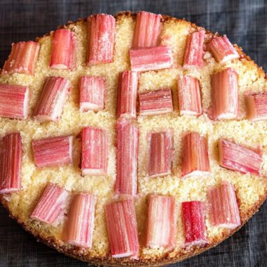 Rhubarb Cornmeal Cake 3 Rhubarb Cornmeal Cake