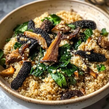 Morel Mushroom and Quinoa Salad 3 Morel Mushroom and Quinoa Salad