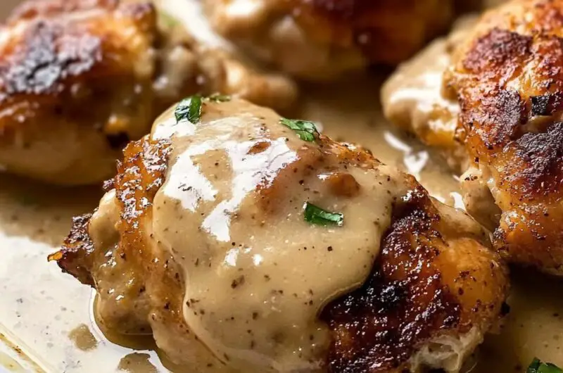 Gravy Baked Chicken Thighs