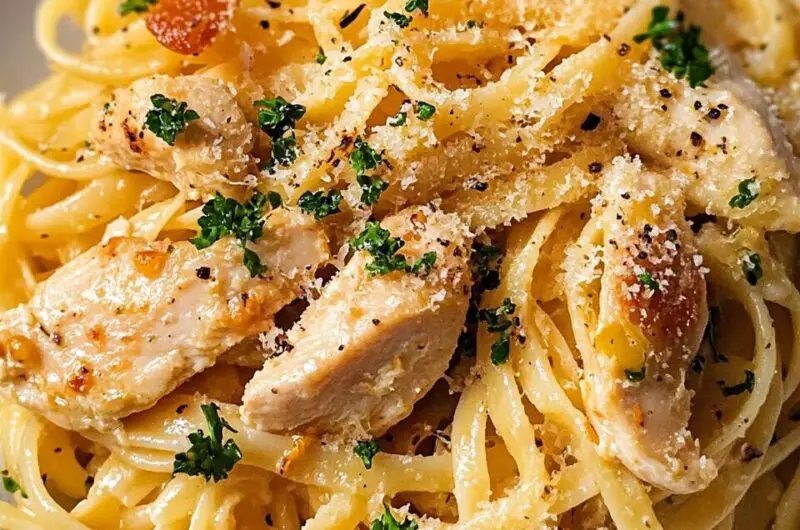 Best Chicken Scampi Pasta