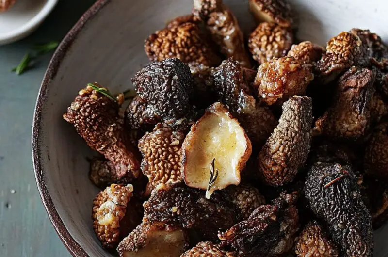 Morel Mushrooms Fried in Butter