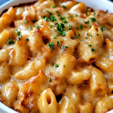 French Onion Pasta Bake