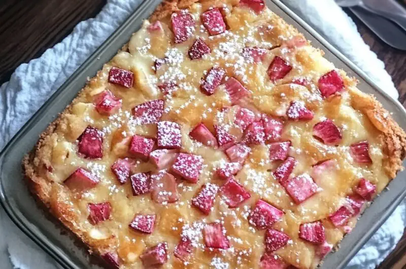 Rhubarb Custard Kuchen
