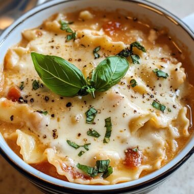 Creamy Chicken Lasagna Soup