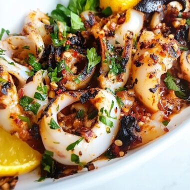 Grilled Keto Garlic Squid