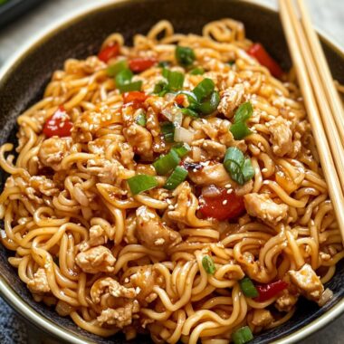 Ground Chicken Sweet Chili Noodles 3 Ground Chicken Sweet Chili Noodles