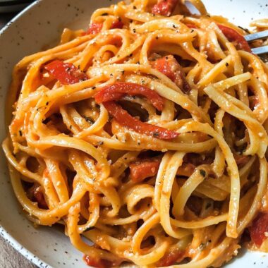 Roasted Red Pepper Pantry Pasta 3 Roasted Red Pepper Pantry Pasta