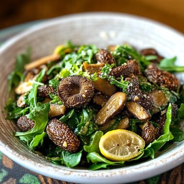 Morel Mushroom Spring Salad