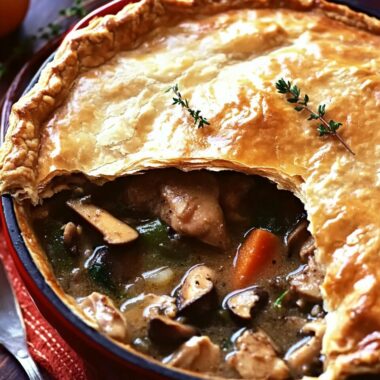 Pheasant and Morel Mushroom Pot Pie