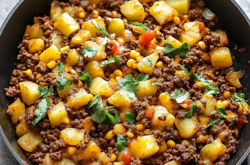 Best Mexican Ground Beef and Potato Skillet