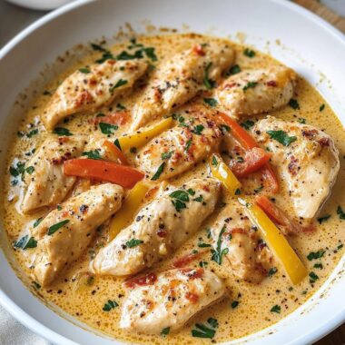 Best Ever Creamy Chicken Scampi