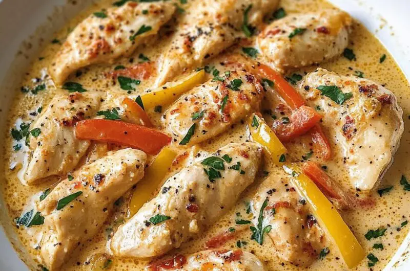 Best Ever Creamy Chicken Scampi