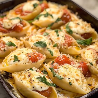 Creamy Caprese Stuffed Shells