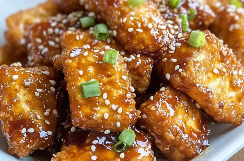 Crispy Honey Garlic Tofu