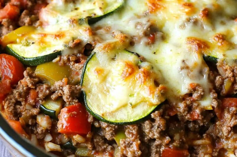 Ground Beef Zucchini Casserole