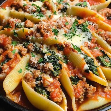Sausage, Spinach & Ricotta Stuffed Shells 2 Sausage, Spinach & Ricotta Stuffed Shells