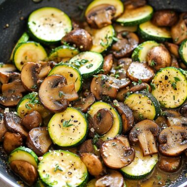 Sautéed Zucchini and Mushrooms 2 Sautéed Zucchini and Mushrooms