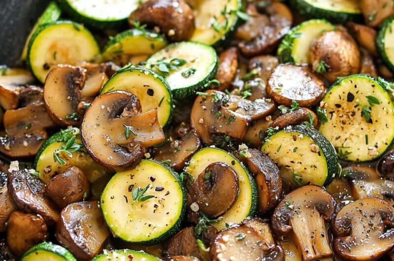 Sautéed Zucchini and Mushrooms