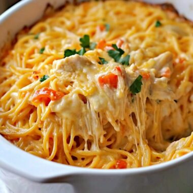Cheesy Chicken Spaghetti