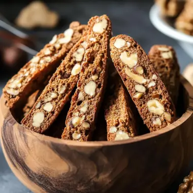 Espresso Walnut Biscotti