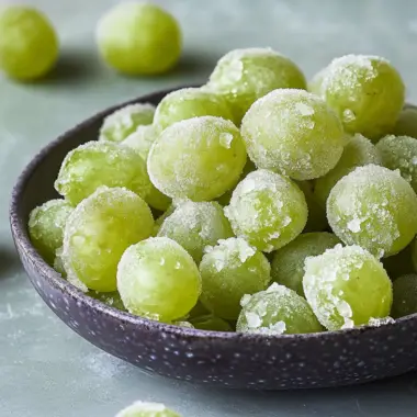 Frozen Sour Candy Grapes