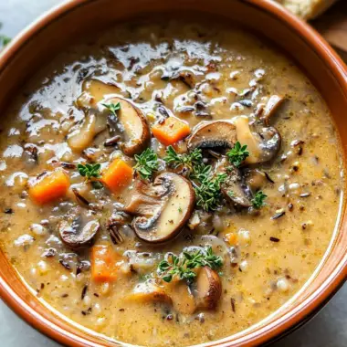 Wild Rice Mixed Mushroom Soup 3 Wild Rice Mixed Mushroom Soup