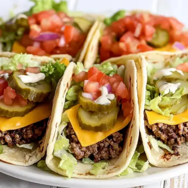 Animal Style Smashburger Tacos