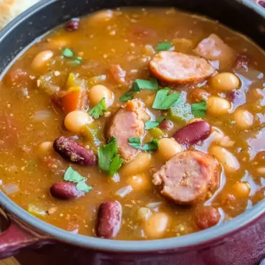 Cajun Ham Sausage Bean Soup 3 Cajun Ham Sausage Bean Soup
