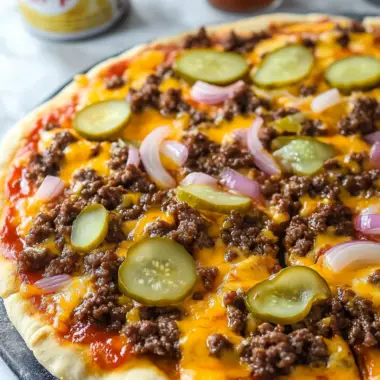 Cheeseburger Pizza