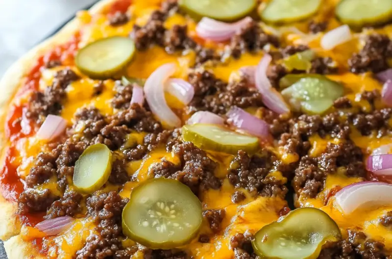 Cheeseburger Pizza