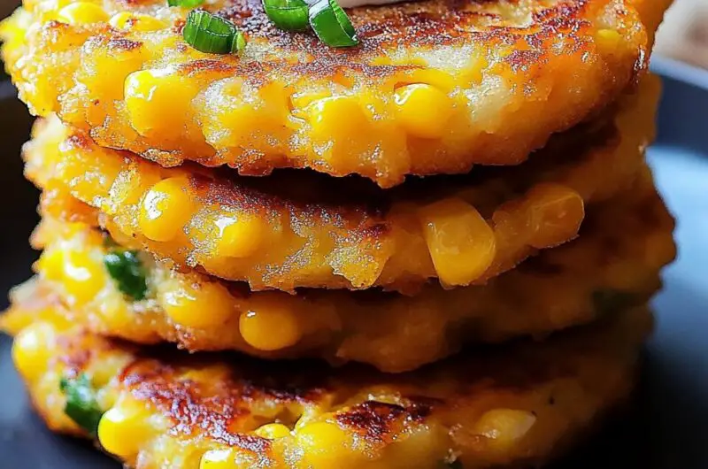 Cheesy Corn Fritters