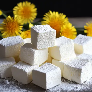 Dandelion Honey Marshmallows