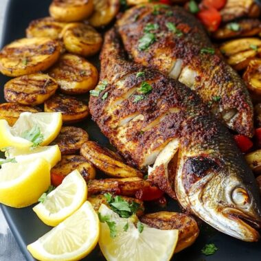 Oven-Grilled Tilapia with Fried Plantains