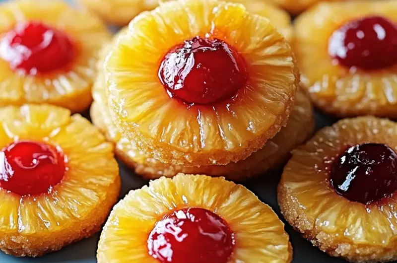 Pineapple Upside-Down Cookies